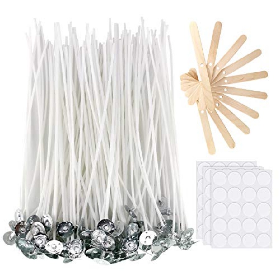 Cotton Wick 6 Inch - Candle Wicks, 100Pcs 6-Inch Cotton Wicks
