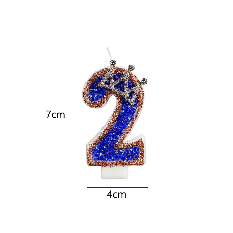 Blue Birthday Numbers Candles  - Candle Supplies Luxury บทวิจารณ์และราคา