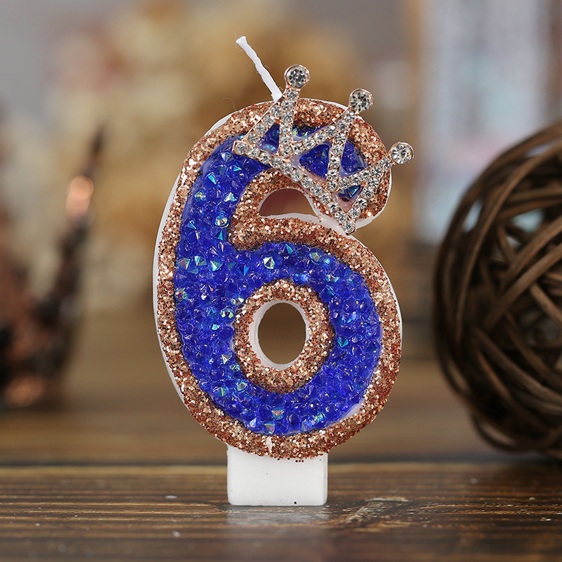 Blue Birthday Numbers Candles  - Candle Supplies Luxury บทวิจารณ์และราคา