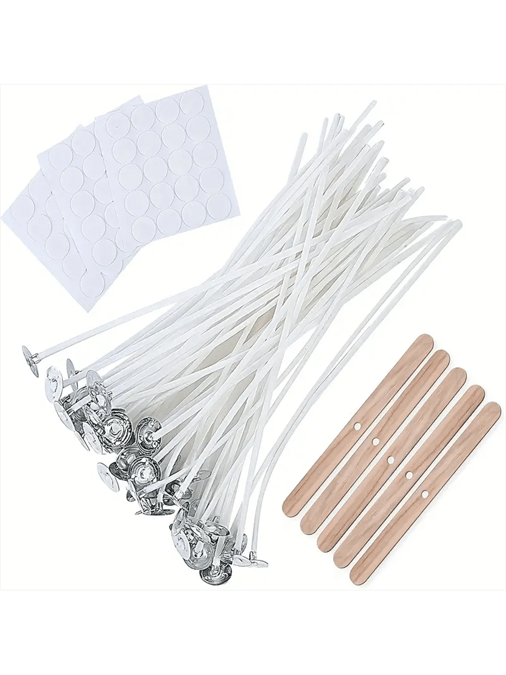 100Pcs Cotton Candle Wick 15cm - Cotton Wick 6 Inch บทวิจารณ์และราคา