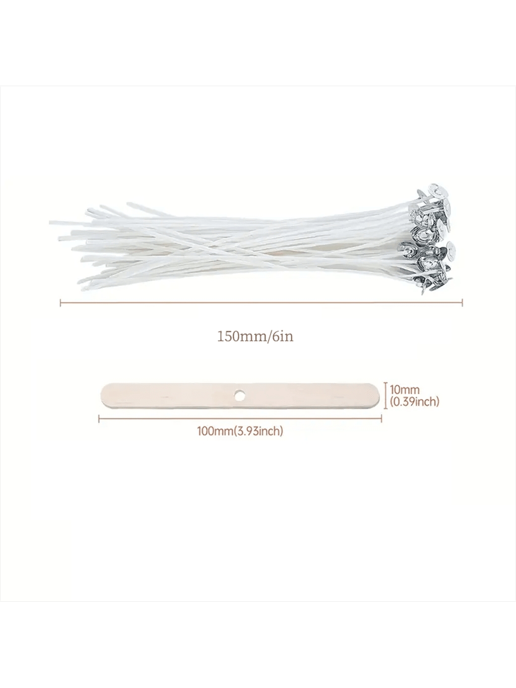 100Pcs Cotton Candle Wick 15cm - Cotton Wick 6 Inch บทวิจารณ์และราคา