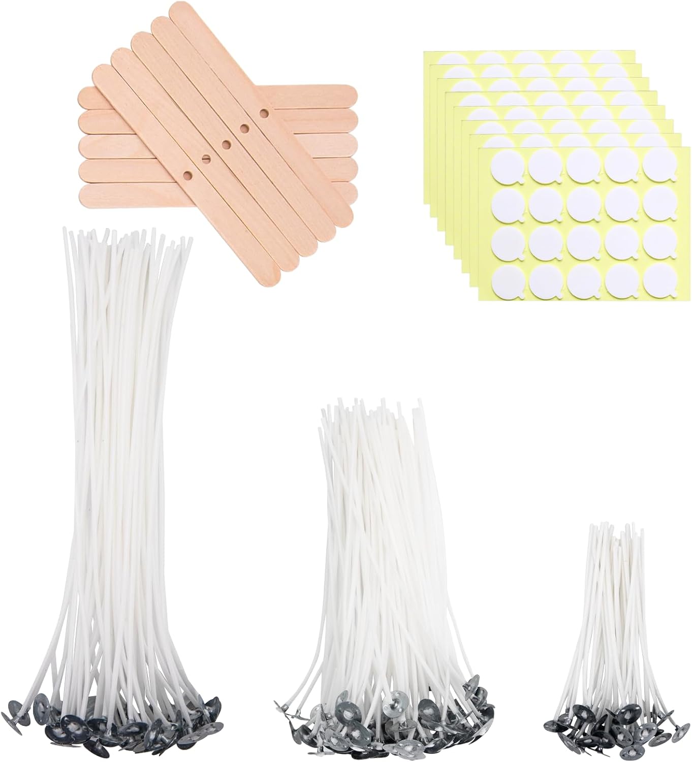 160pcs Pre-Waxed Candle Wicks  - Cotton Wick 6 Inch บทวิจารณ์และราคา