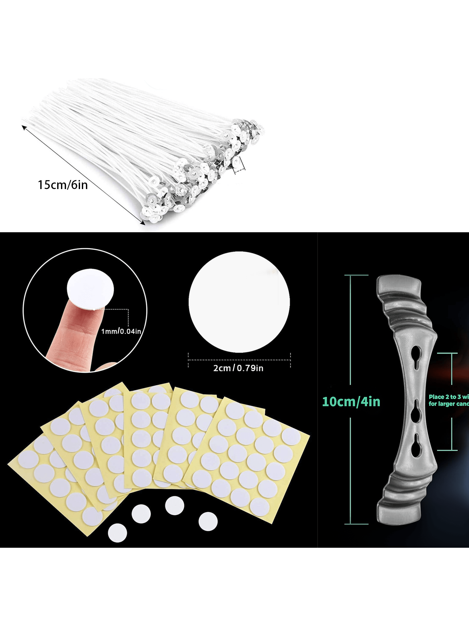 100 Pieces of 6inch Cotton Can - Cotton Wick 6 Inch บทวิจารณ์และราคา