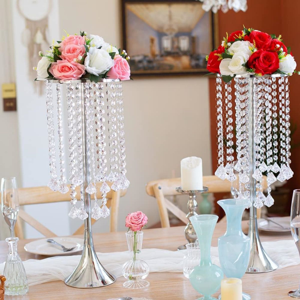 2/10pcs Luxury Crystal Flower  - Candle Supplies Luxury บทวิจารณ์และราคา