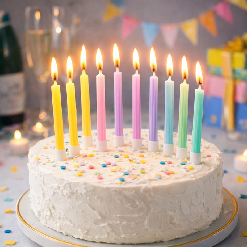 1 Pack Pencil Shaped Birthday  - Candle Supplies Bulk บทวิจารณ์และราคา