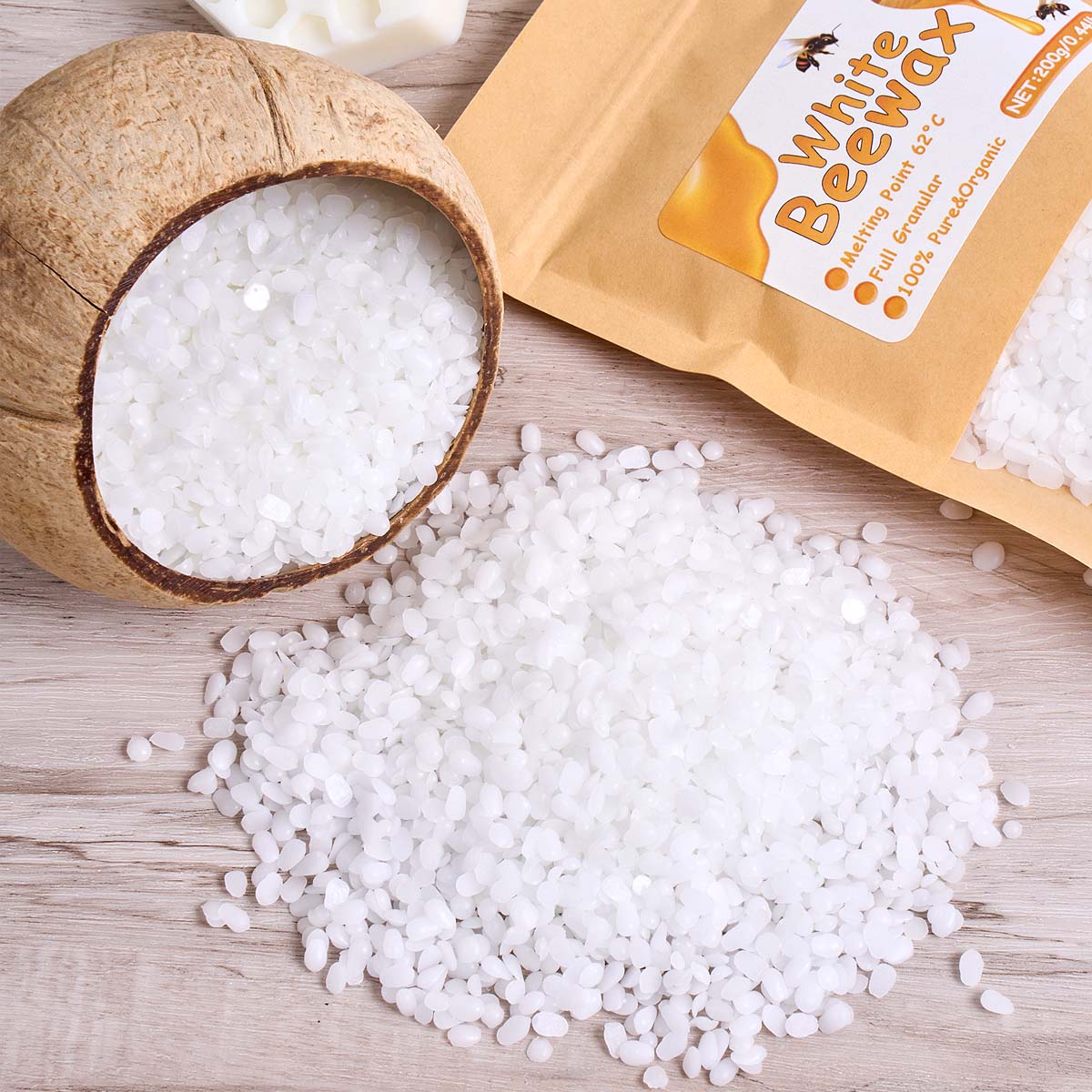 1000g White Beeswax DIY Candle - Candle Supplies Bulk บทวิจารณ์และราคา