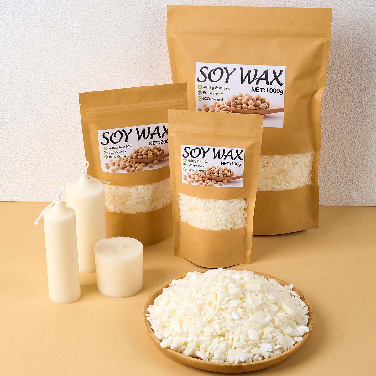 1 Pounds Pure White Soy Wax Fo - Candle Supplies Bulk บทวิจารณ์และราคา