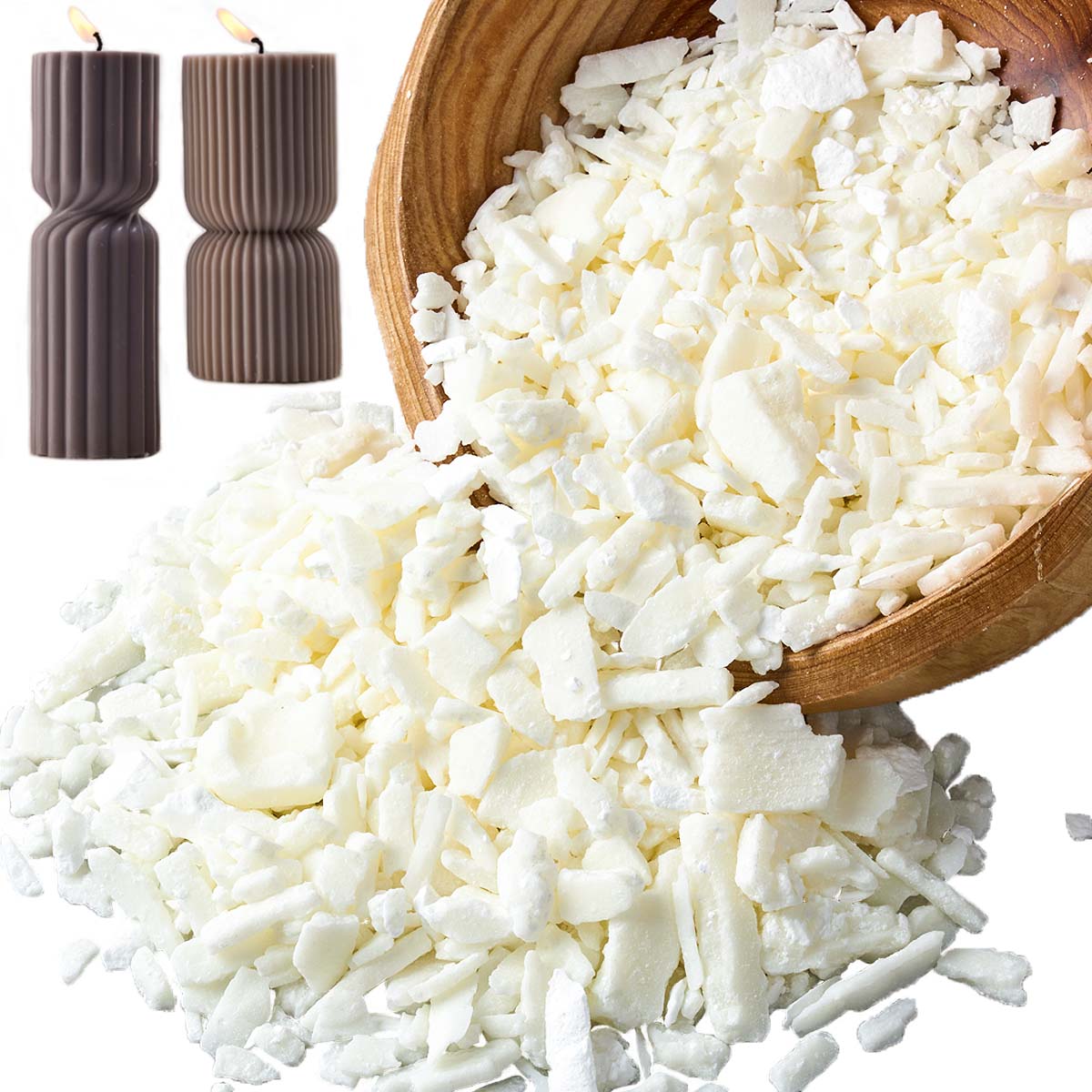 1 Pounds Pure White Soy Wax Fo - Candle Supplies Bulk บทวิจารณ์และราคา