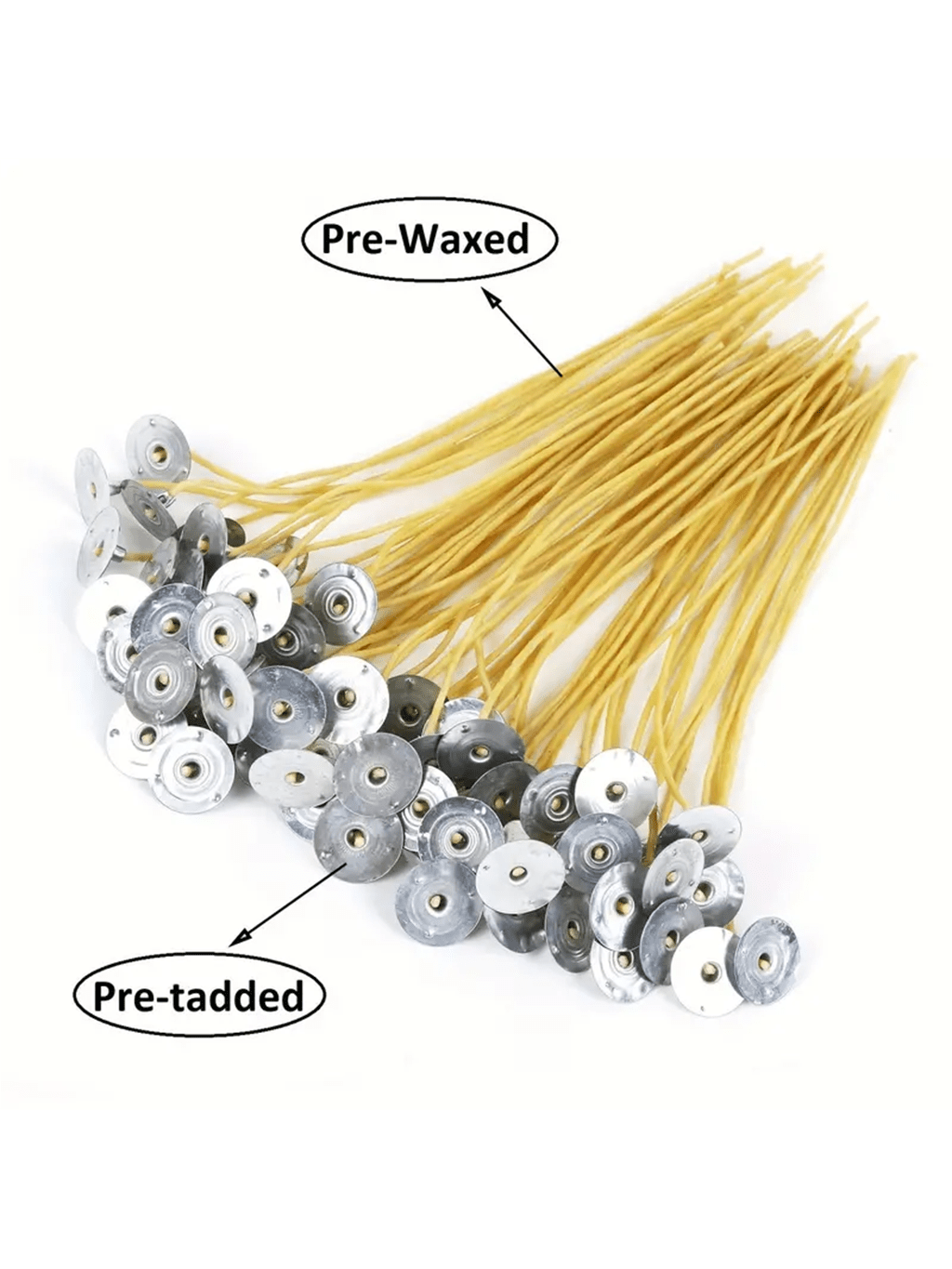 100 6-inch pre-waxed beeswax a - Cotton Wick 6 Inch บทวิจารณ์และราคา