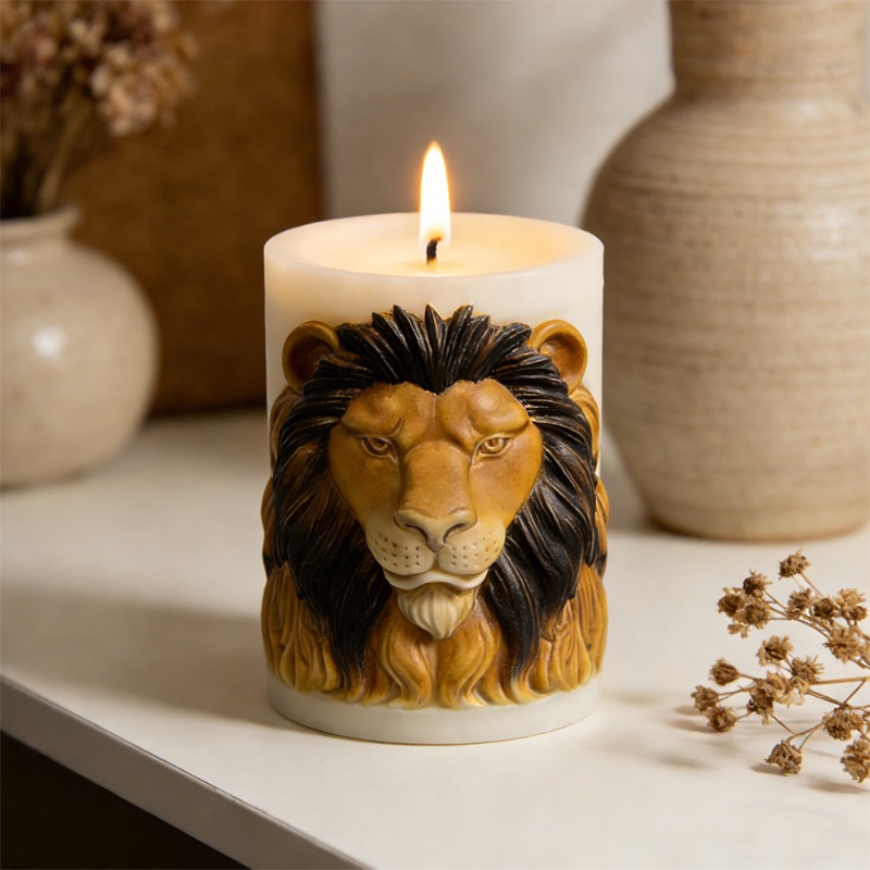 Animals Lion Candle Molds Sili - Candle Supplies Luxury บทวิจารณ์และราคา