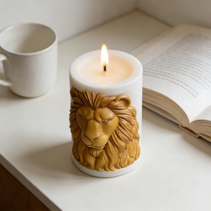 Animals Lion Candle Molds Sili - Candle Supplies Luxury บทวิจารณ์และราคา