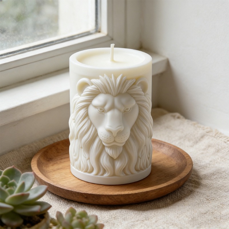 Animals Lion Candle Molds Sili - Candle Supplies Luxury บทวิจารณ์และราคา