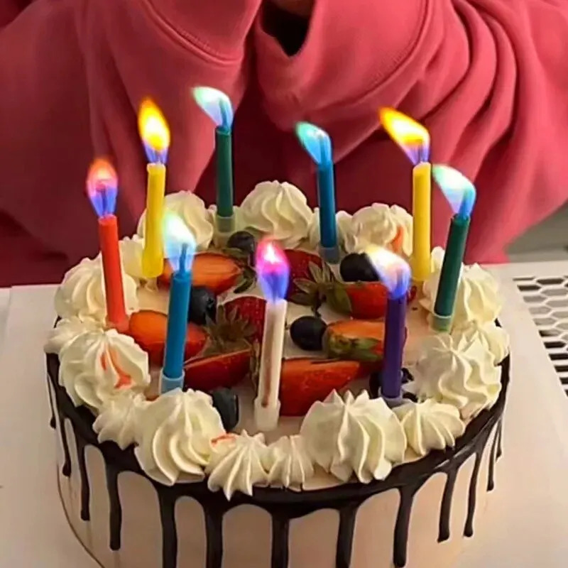 Multicoloured Colourful Flame  - Candle Supplies Bulk บทวิจารณ์และราคา