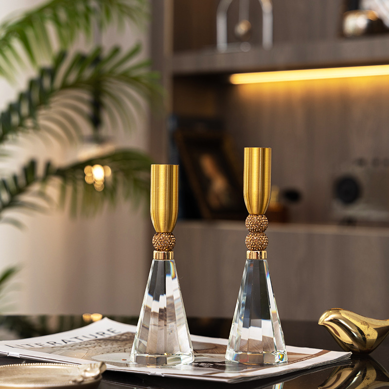 Crystal glass candle holder su - Candle Supplies Luxury บทวิจารณ์และราคา