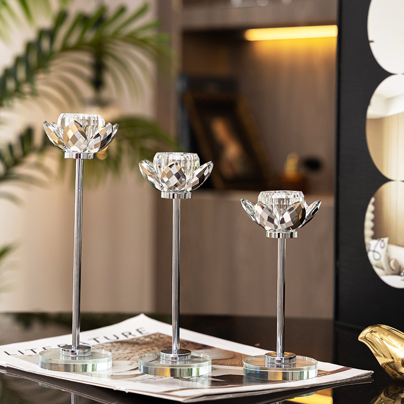 Crystal glass candle holder su - Candle Supplies Luxury บทวิจารณ์และราคา
