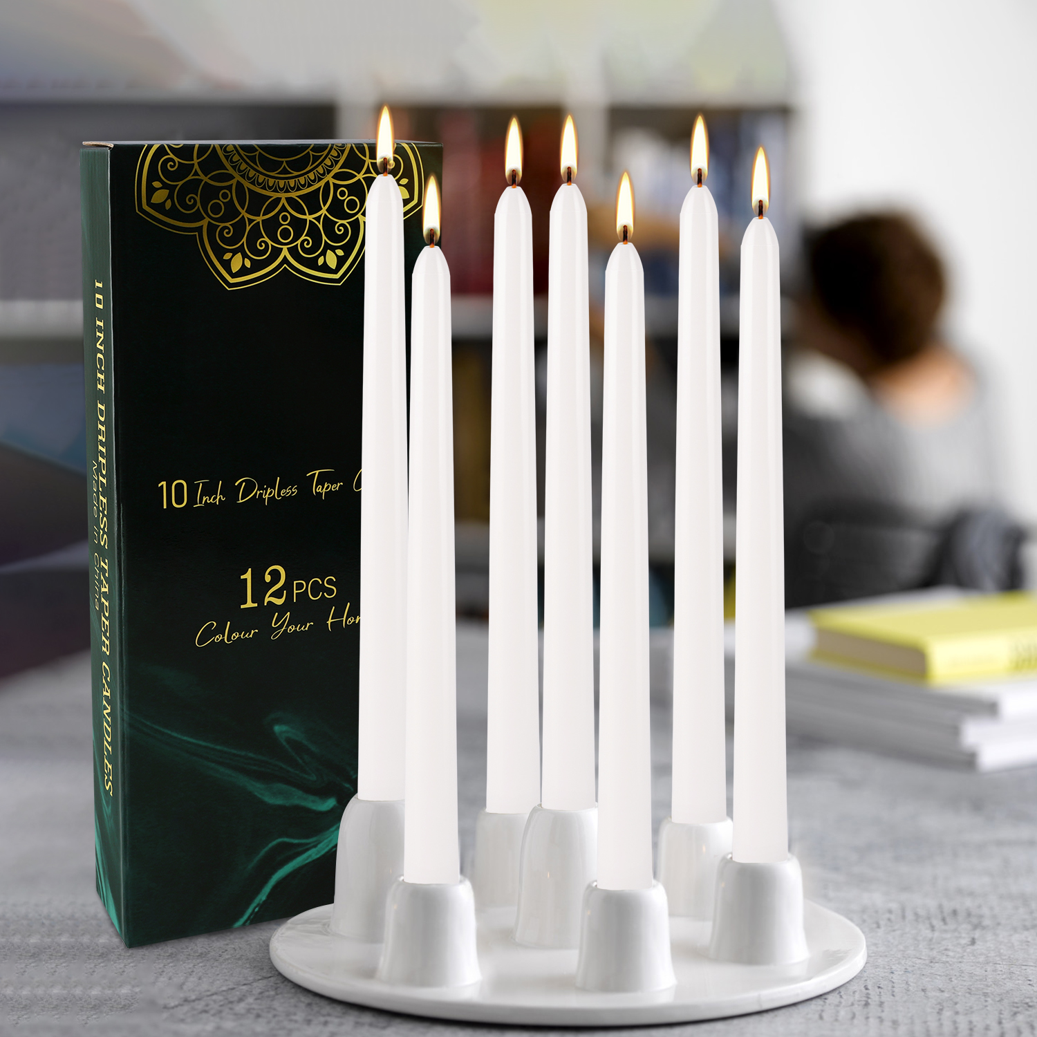 12-Pack of 10inch White Stick  - Candle Supplies Bulk บทวิจารณ์และราคา